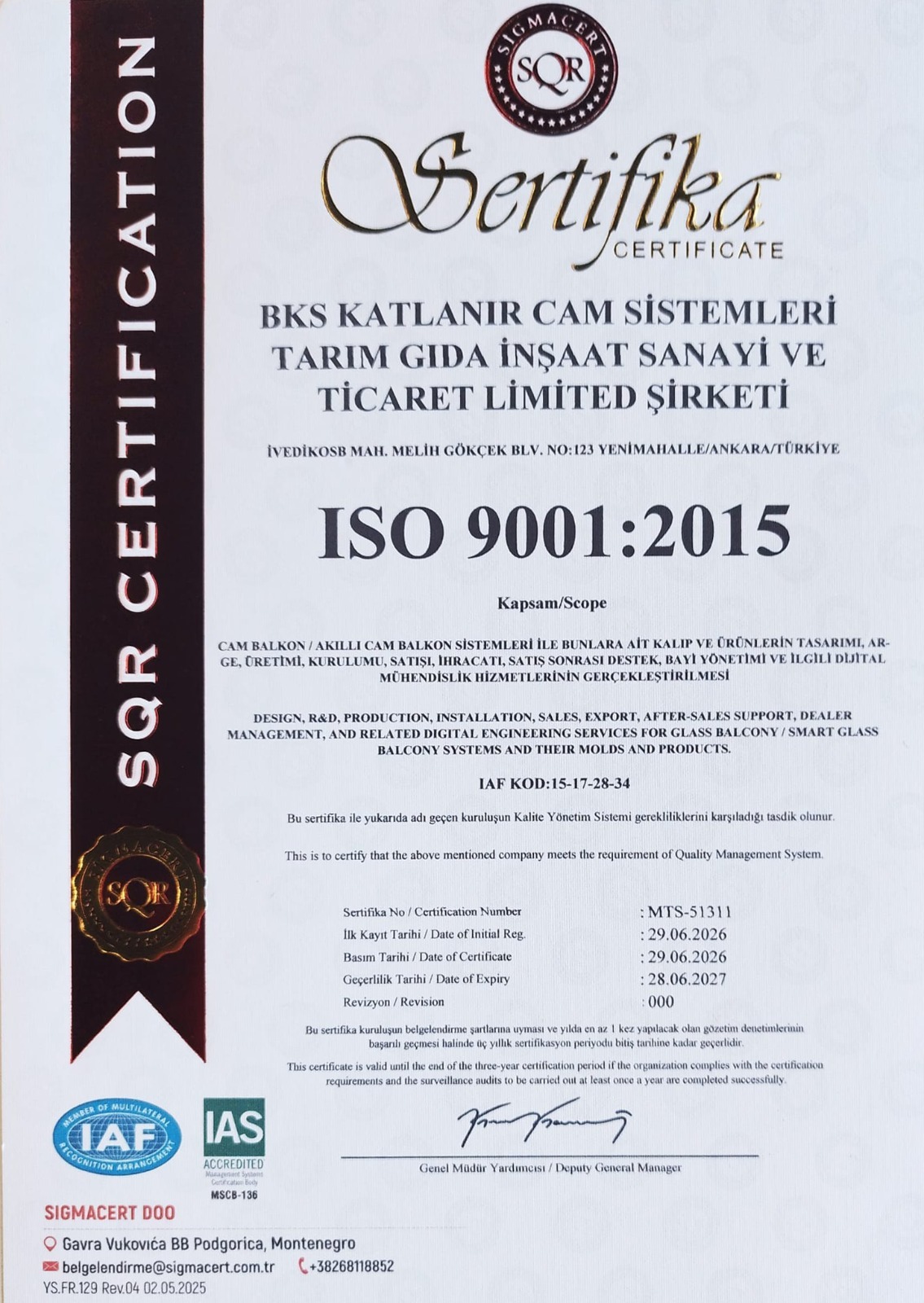 ISO 9001:2015